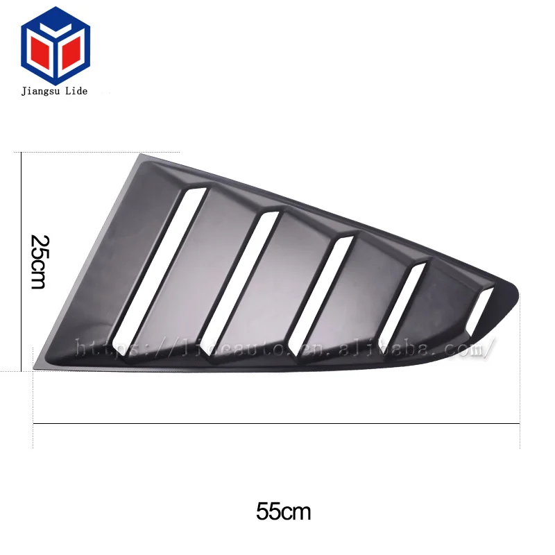 1/4 Quarter Car Side Window Scoop Cover Trim Sticker For Ford Mustang 2015-2018