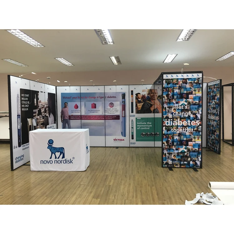 3x6 Aluminium Modular trade show booth portable exhibition booth stand with customized fabric