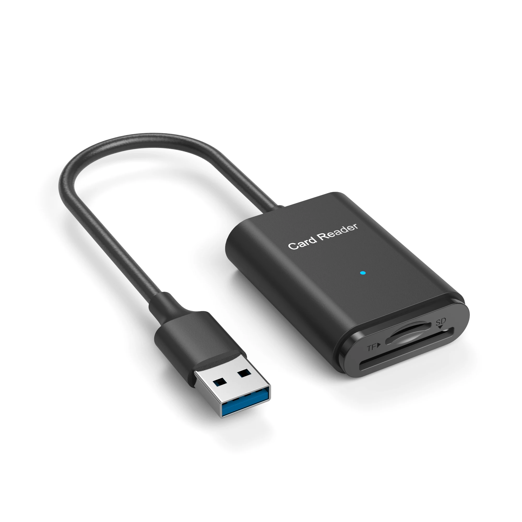 
2020 New Arrival SD Card Reader USB 3.0 20cm cable Card Hub Adapter 5Gbps read two cards Simultaneously 