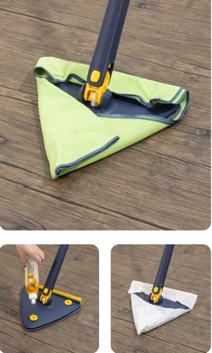 BENHENG Easy use hand free household cleaning mop 360 swivel X twist shape magic microfiber Home handsfree flat mop