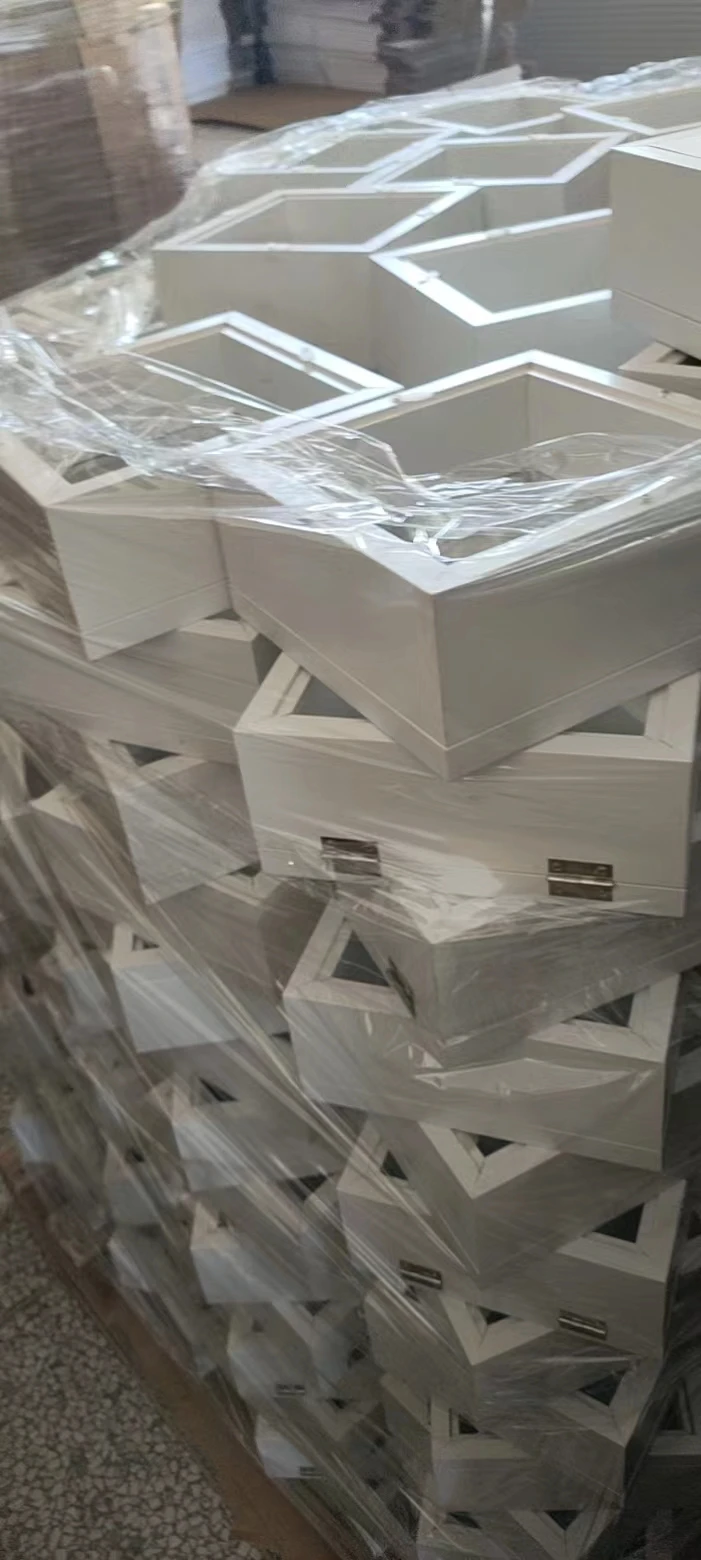 High Quality White 3d Flower shadow Box Double Hinged Preserved Flowers Frame Front Opening Door Dry Flowers Shadow Box Frame