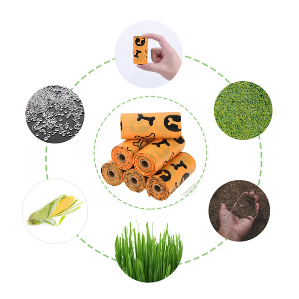 Wholesale Custom Go Out Easy to Carry Dog Poop Bags Biodegradable  plastic carry bags Pet Poop Bags