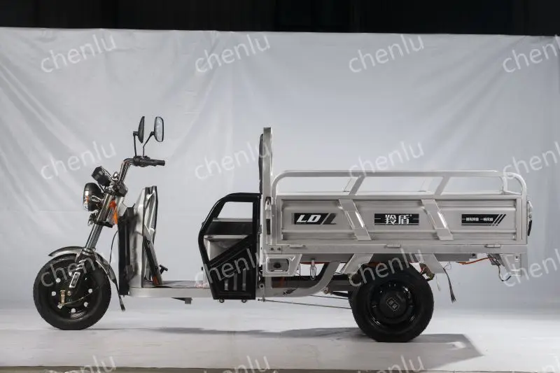 CL Hot Design Electric Cargo Tricycle Blue White Gray EEC Certification Three-Wheel Motor Trike 48v Open Body OEM Customization