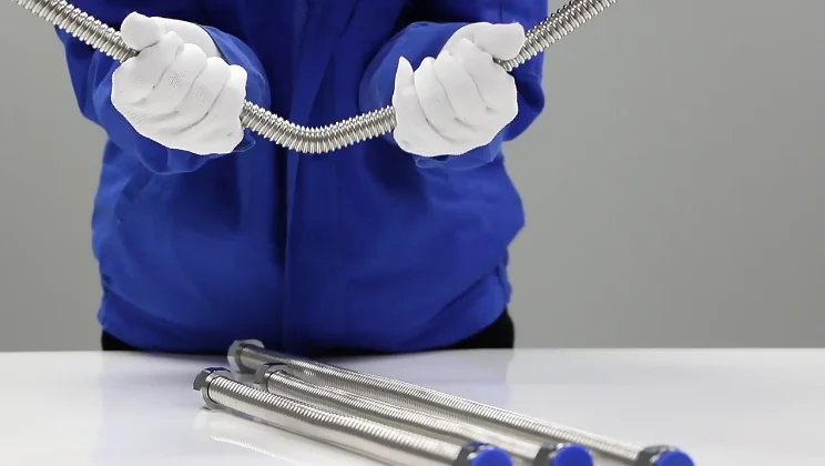 Corrugated Stainless Steel Flexible Water Line - for Water Softeners Filters System Supply - Heavy Duty Bendable Flex Pipe