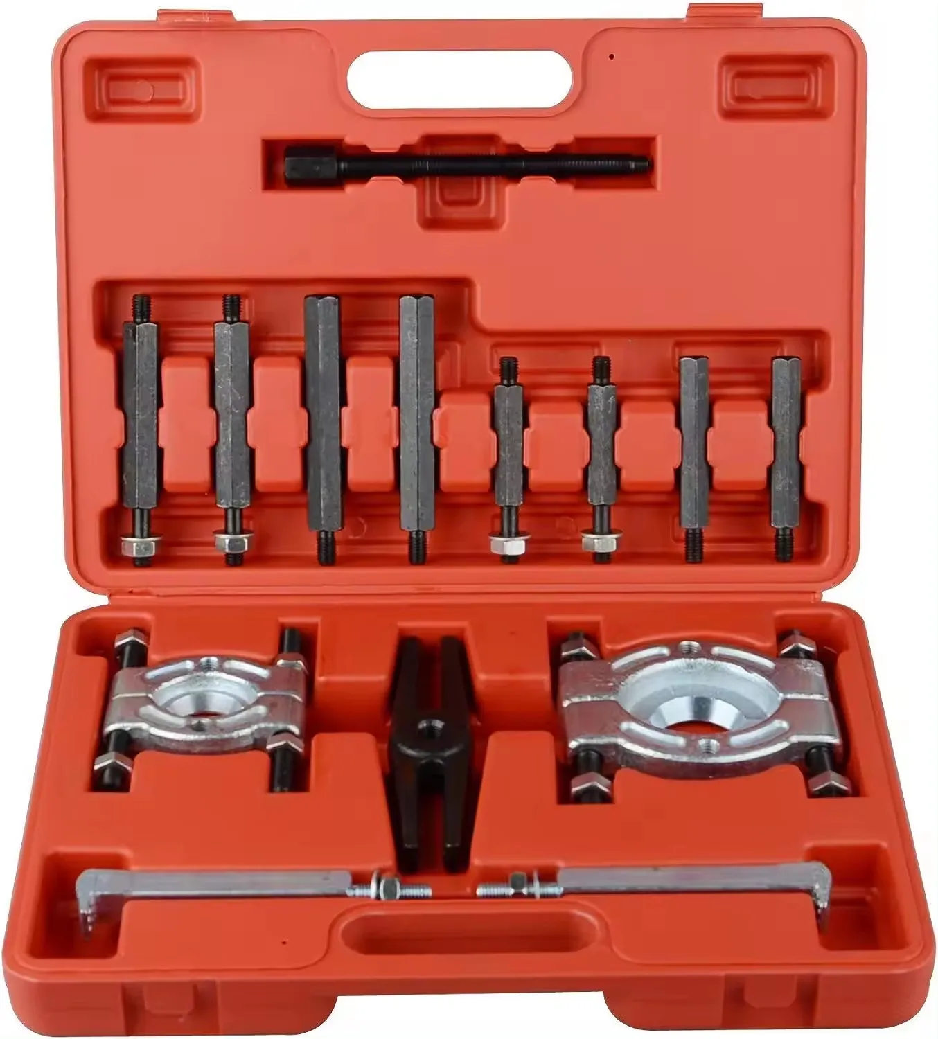 14 PCs Heavy Duty Bearing Separator Puller Set Gear Puller Wheel Bearing Removal Tool Kit Extractor