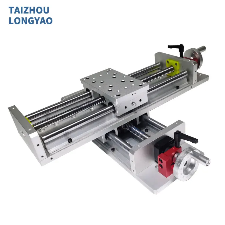 Custom made xy stage motorized cnc slide linear guide rail LYKR100s stroke 600mm Manual cross Linear Module