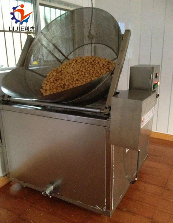 Commercial electric peanut deep fryer automatic basket lift  fried chicken equipment with temperature control