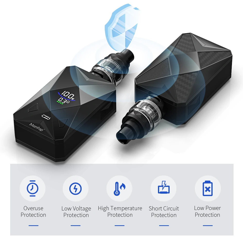 
hot sale 100W vape cartridge electronic cigarettes vape pod box mod 