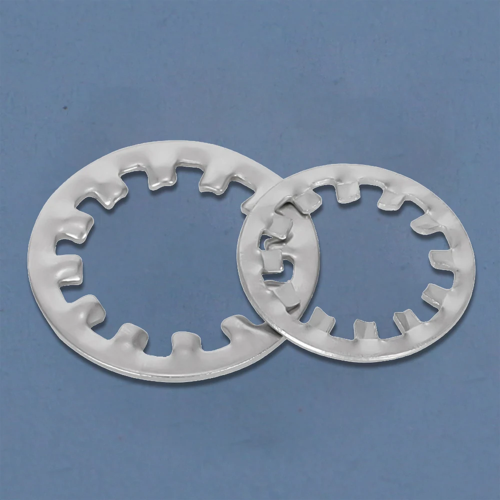 Custom Circlip black spring steel round Washer Star Toothed Lock Washer plum blossom bearing Washer