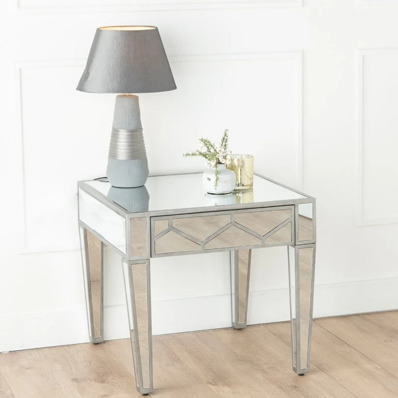 Tv Stand Silver Tv Console Table Tv Cabinet 3 Drawers Mirrored Crystal Factory Luxury Living Room Furniture