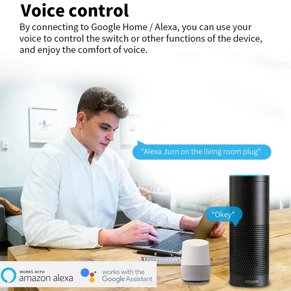 16A Zigbee Smart Plug Socket With Power Energy Monitor EU Multi Plug Tuya APP Control Works With Alexa Google Assistant