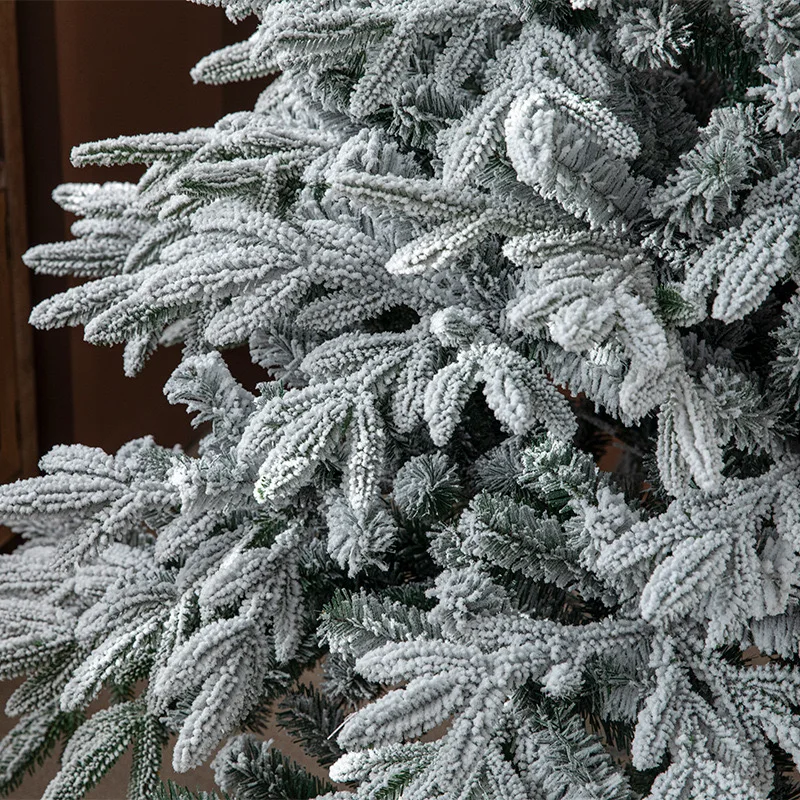Christmas Decoration 90CM-400CM Flocked Snow Flocked Artificial Christmas Tree For Decoration FW-024689