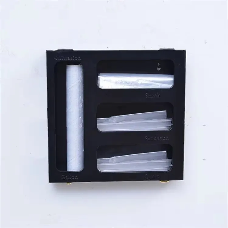 Бамбуковая Оловянная фольга пищевая пленка ziplock сумка органайзер пластиковый пакет для хранения Органайзер и диспенсер черный кухонного