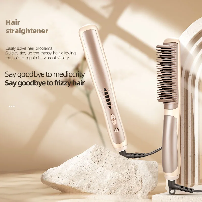 Professional Flat Irons  Titanium  Hair Straightenstyling Tool Comb  Hair Straighten For Smooth
