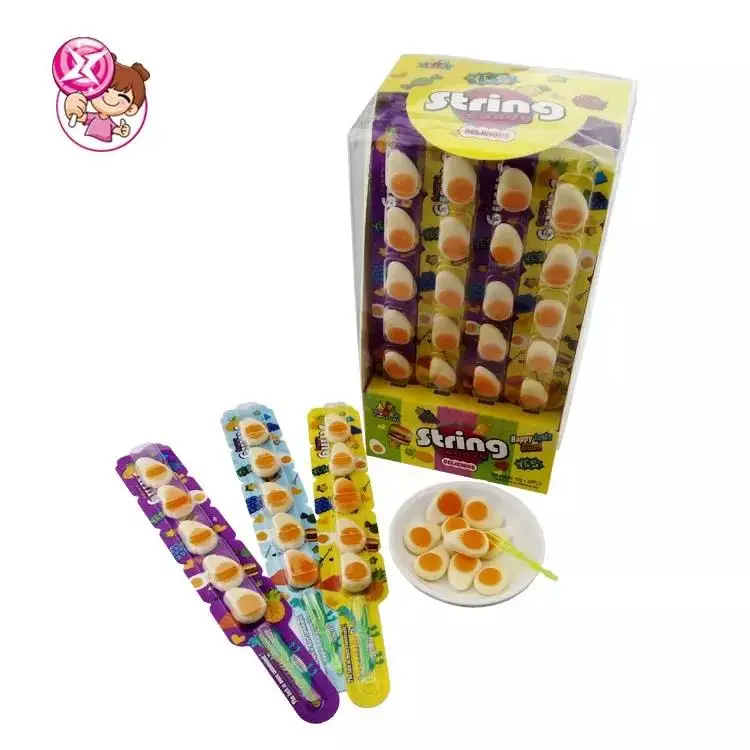 Hot selling mini egg fruity soft candy sweet gummy candy