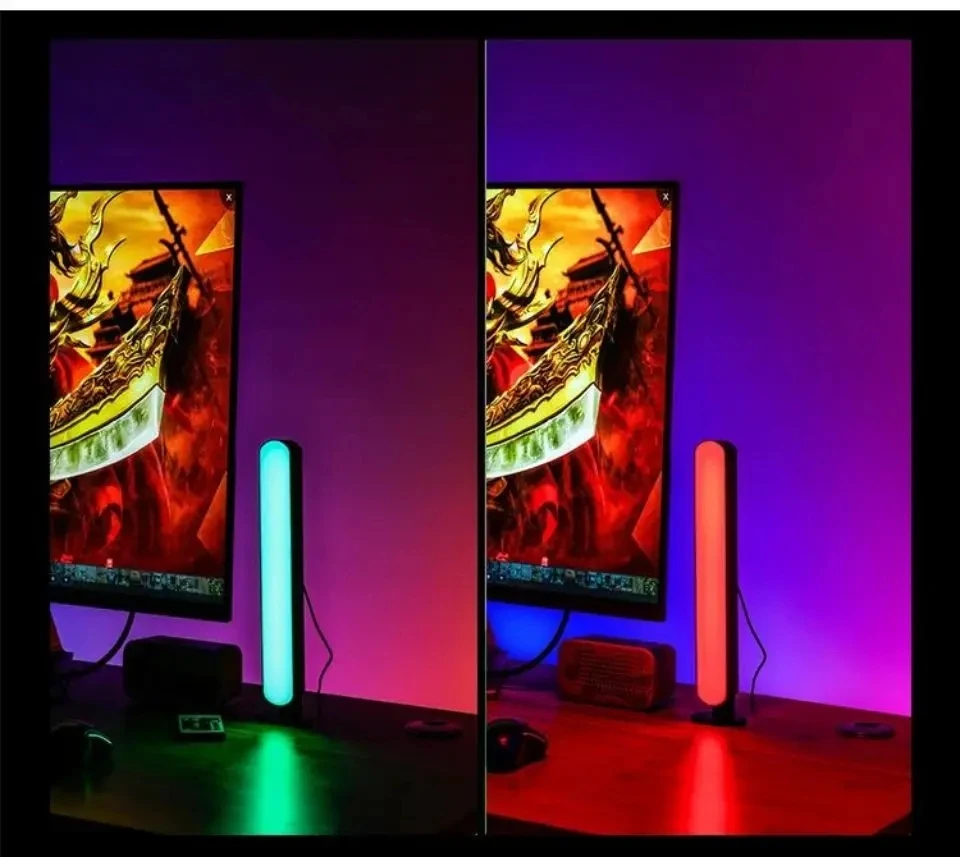 Music Sync Bars RGB Atmosphere Lamp With Remote Control For Gaming TV Bedroom Decoration Desktop Lamp LED Night Light