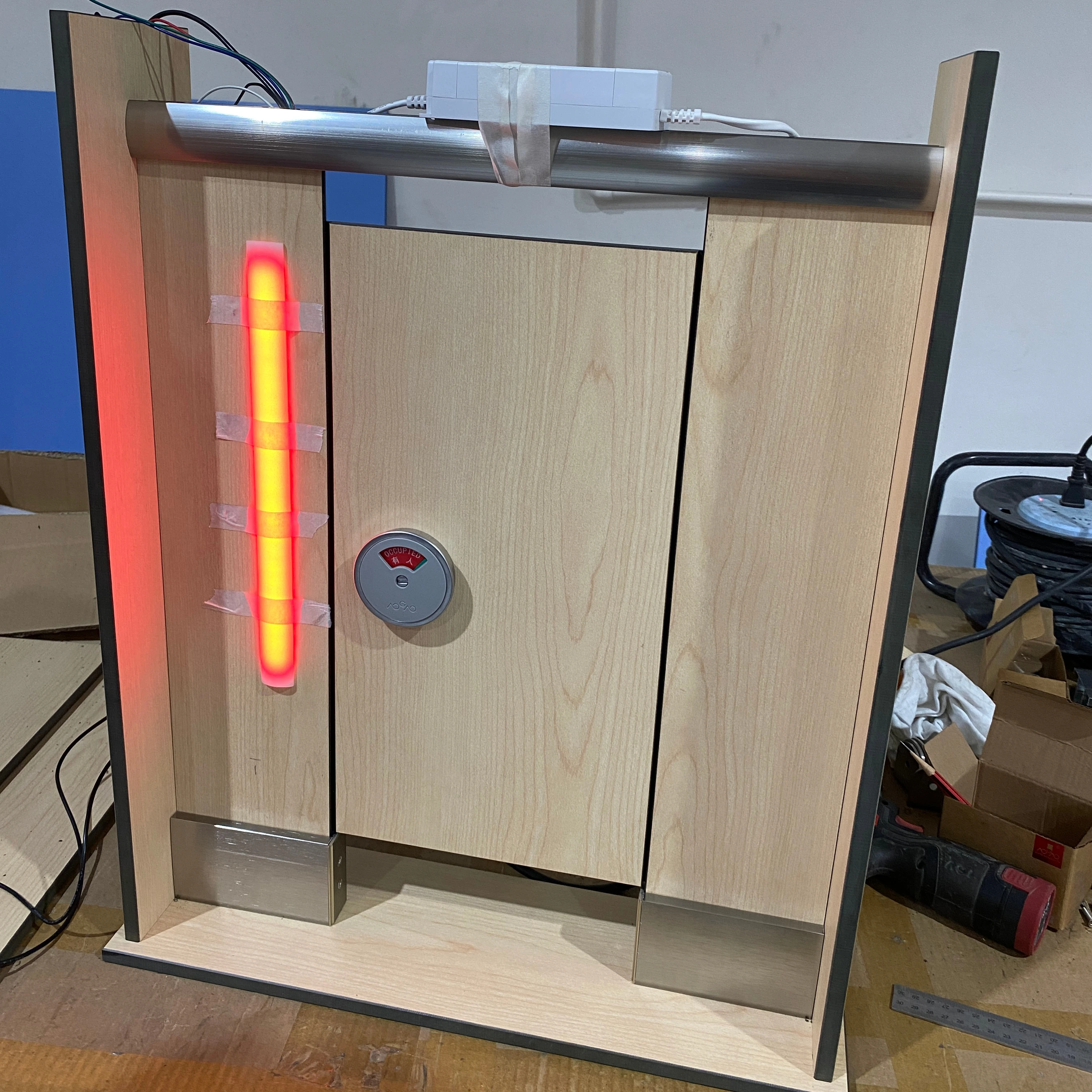 New design compact laminate waterproof public toilet partition