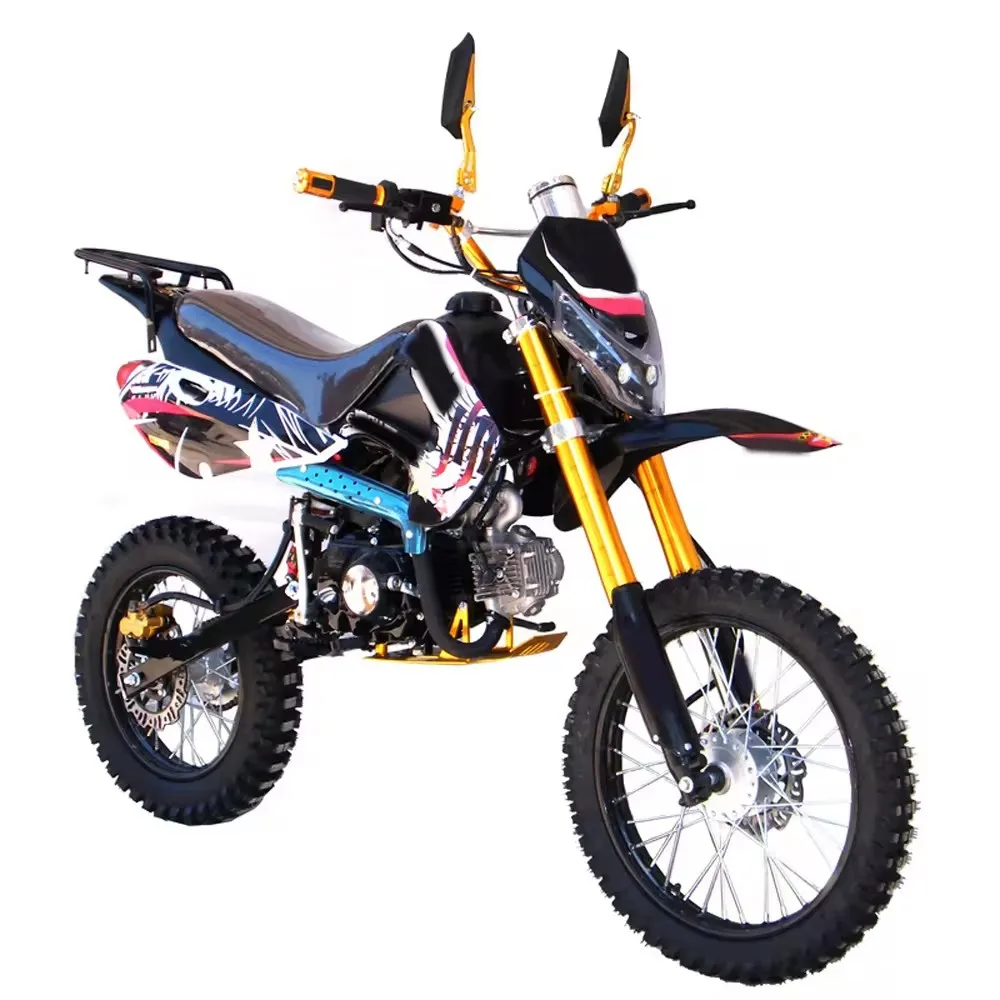 125CC 4-Stroke High-speed Mountain Gasoline Motorbike OFFroad Superbike Competitive 2Wheel Racing Dirt Bike Gas Adult Motorcycle
