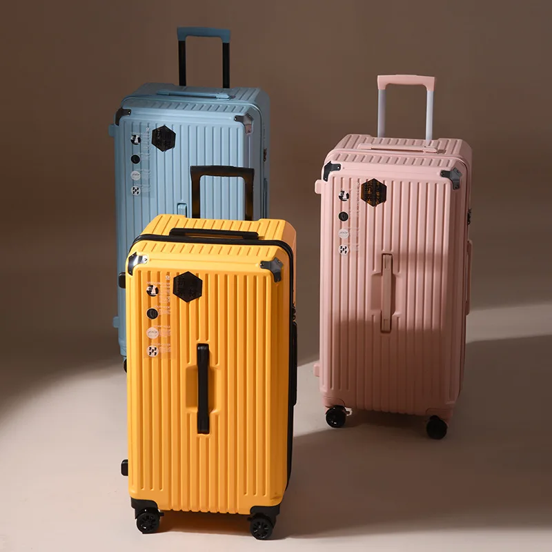 Women Luggage PC Suitcase Travel Trolley Case Men Mute Spinner Wheels Rolling Baggage TSA Lock Carry Ons