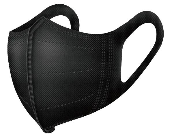 Лидер продаж, Высококачественная Черная 3D одноразовая маска BFE95, цветная маска для лица