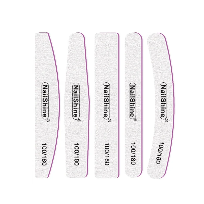 Boat/Rectangle/Diamond/Banana/Straight Five Kind of Zebra Files Nail Filer 100/180 Grain for Manicure