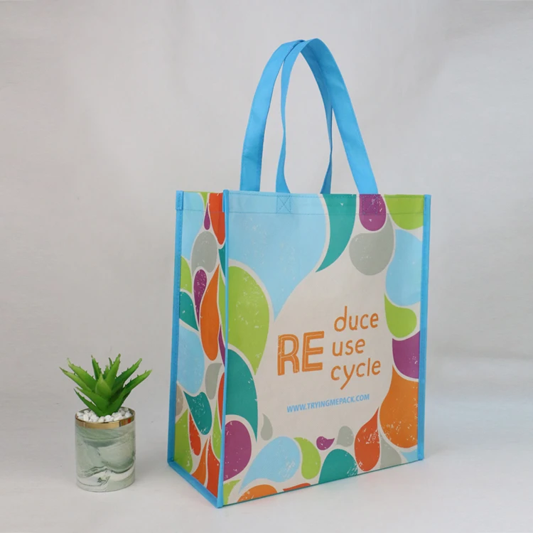 Recycled new non woven Tote Bag carry bag without laminated non woven bags