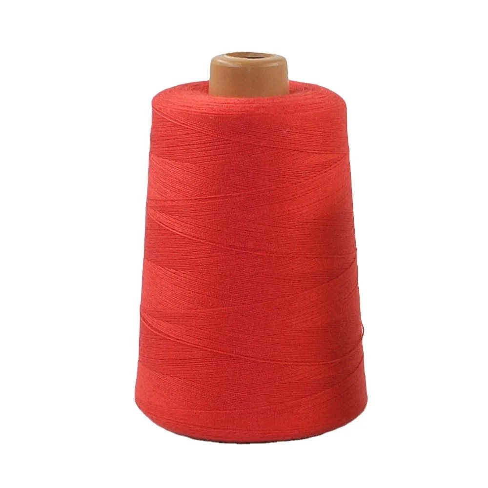 High tenacity polyester yarn spun Dyed 40/2 sewing thread 100% polyester for making machine since 2000