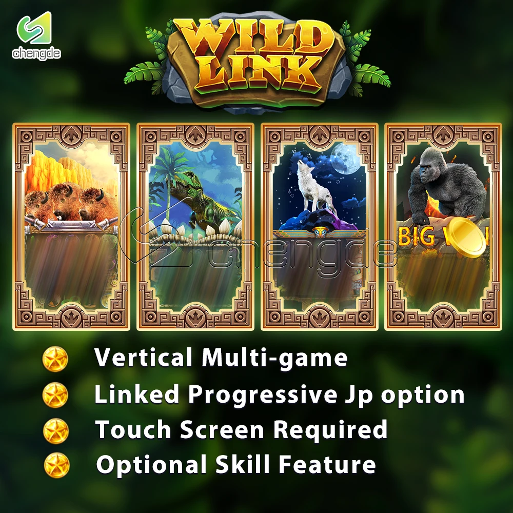 New Trending Classical Buffalo Dinosaur Wild Link Major Get Credits 50 Lines Reel Game Skill Game Machine Mother Board For Sale