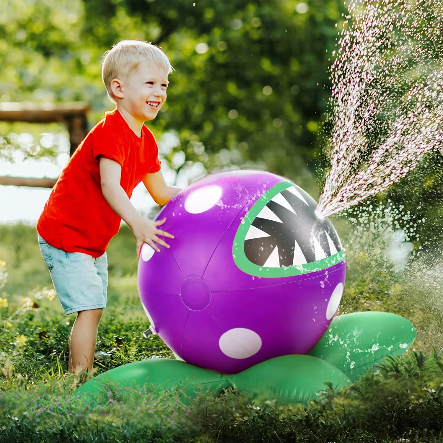 Park Beach Lawn Backyard Garden Spray Games Party Inflatable Sprinkler Water Toys