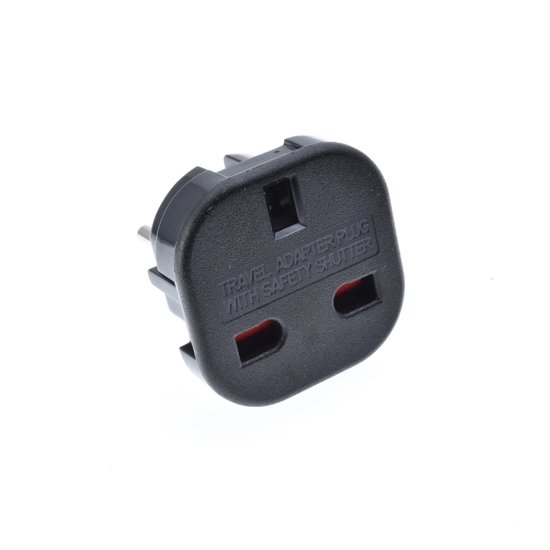 UKCA Adapter UK to EU EURO France Germany 2 pin Travel Adaptor Plug CE