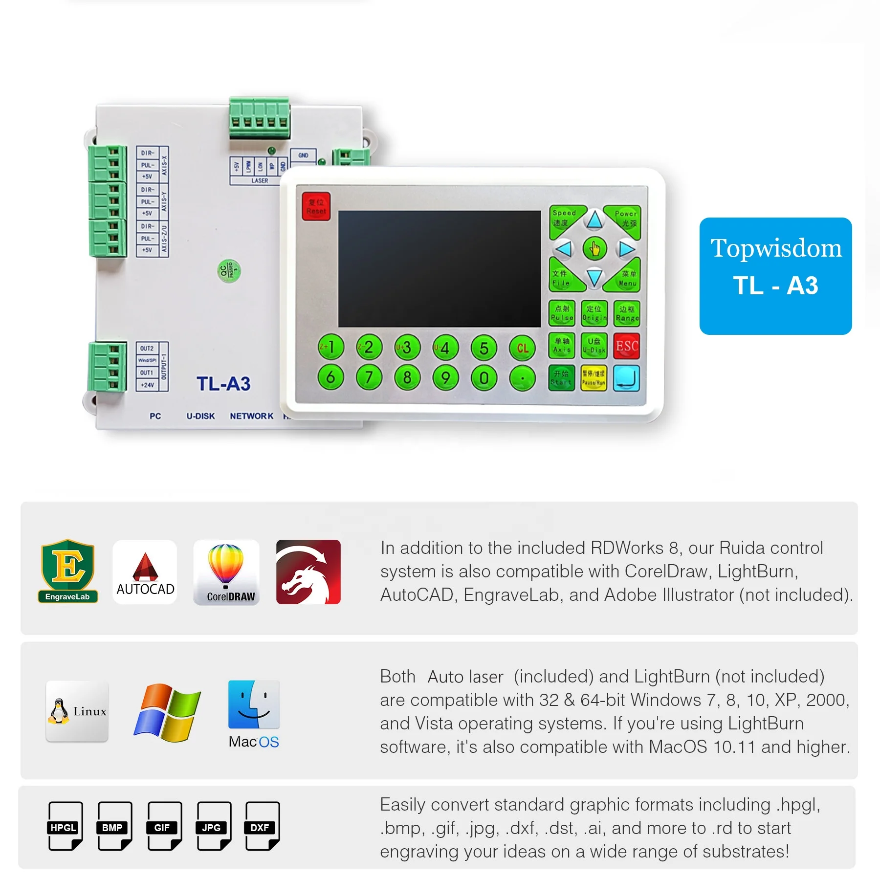 Redsail X1390C 80W 1300x900 Laser Engraving Cutting Machine CO2 Laser Cutter Engraver