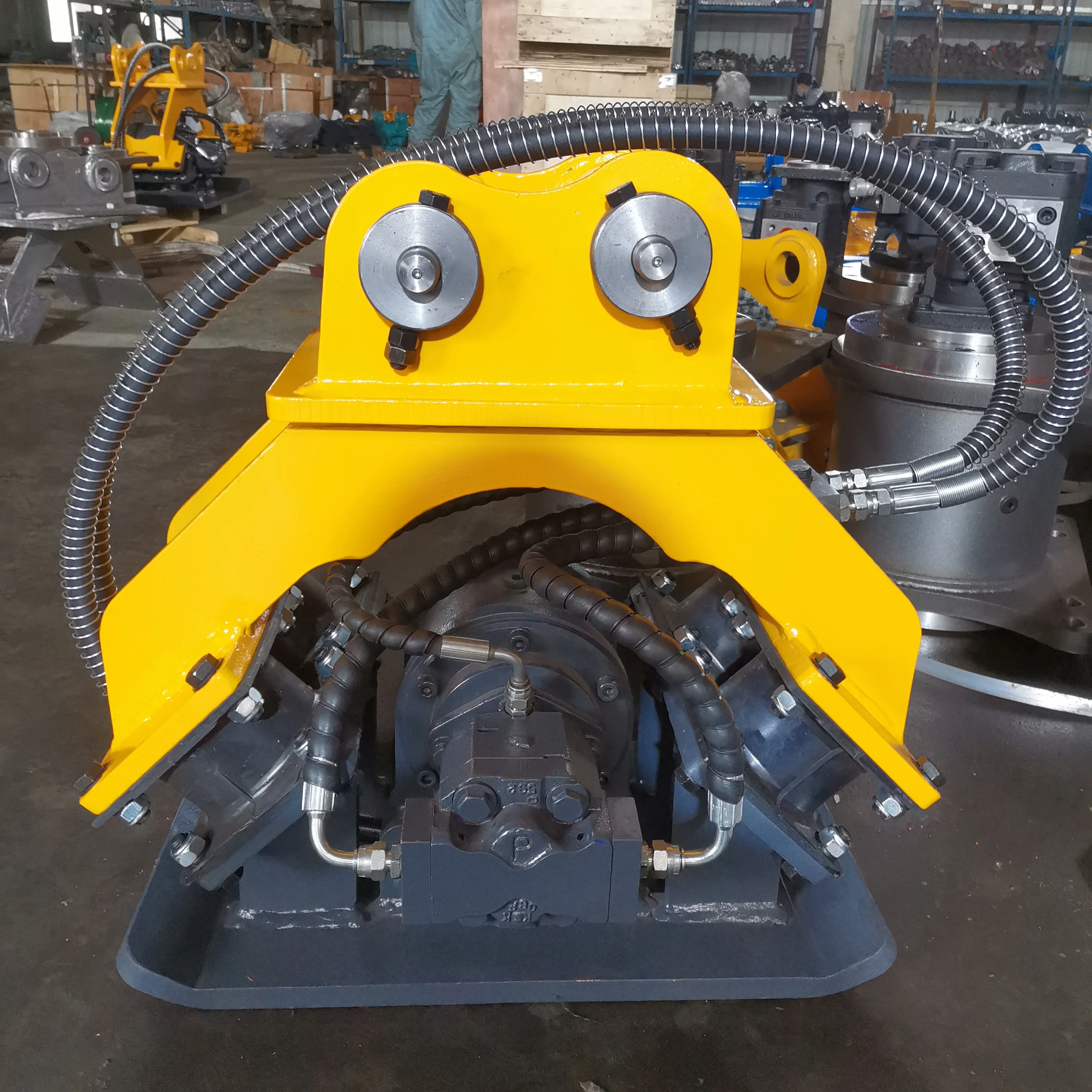 DHG Mini Hydraulic Plate Compactor Hydraulic Vibration Rammer 3.5-4.5ton Excavator New Condition Core Motor Bearing Components