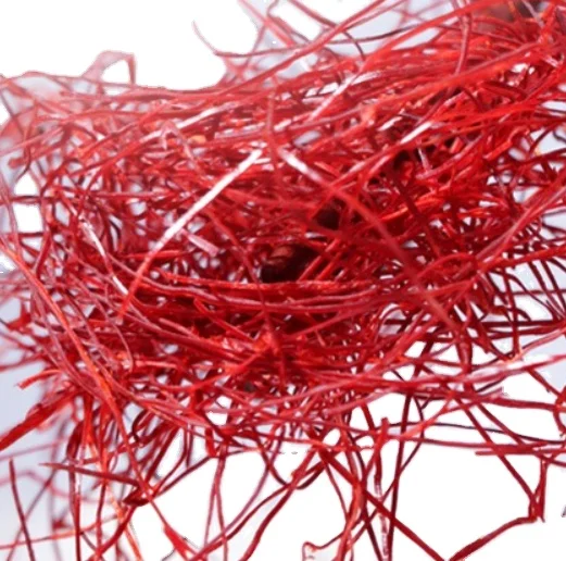 Dried raw thin shredded red pepper silk filaments for spice
