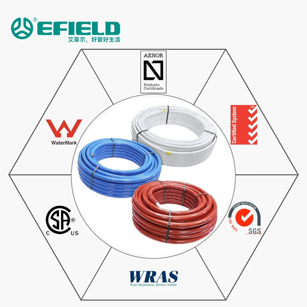 Оптовая цена поставка pex al многослойная металлическая пластиковая композитная труба для отопительных