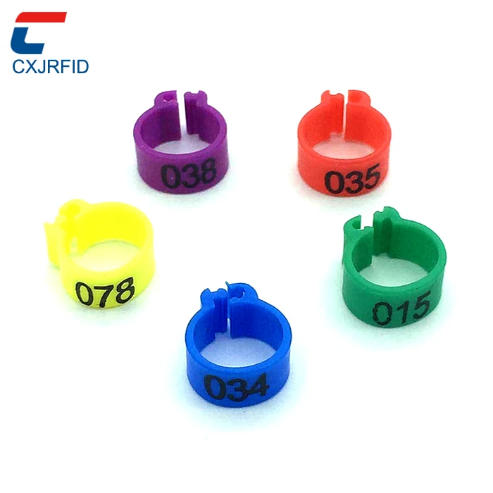 Customized Size 125khz 134.2khz Rfid Bands Racing Racer Pigeon Chip Foot Ring Chicken Bird Parrot Jack Sparrow Leg Ring
