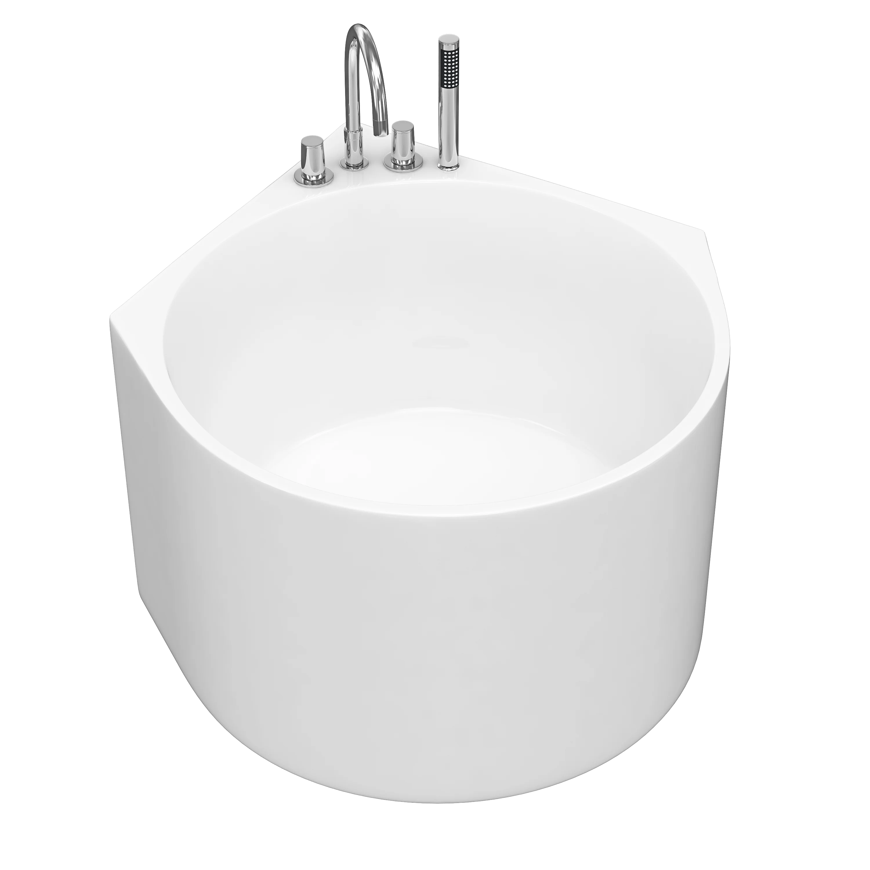 wholesale small round bath tub whirlpool acrylic freestanding bathtubs for hotel home bathroom