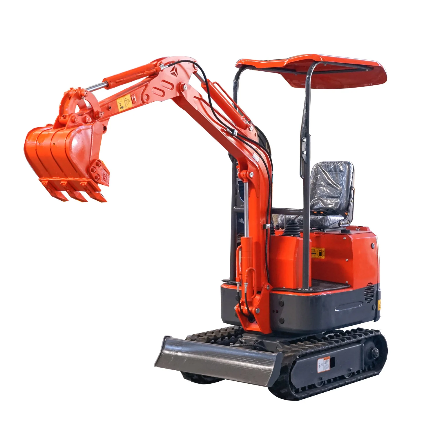 High Quality 1T Mini Excavator 1ton With Japan KUBOTA engine, Boom Swing and Retractable tracks