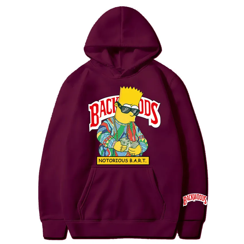 Fast Shipping Plain Blank Backwoods Cookie Pullover Hip Hop Men Streetwear Hoodies Set