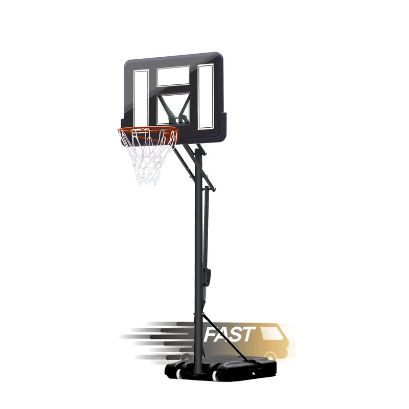 Basketball Hoop with 4.8-10 Foot Height Adjustable for Kids/Adults, Basketball Hoop Outdoor