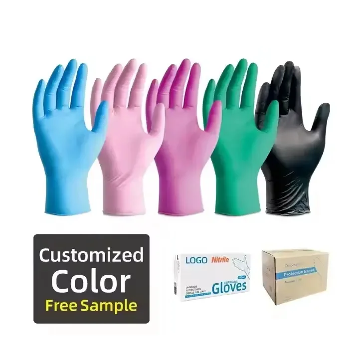 Nitrile Glove Disposable M4.0g Violet Blue Gloves Powder Free Non Medical Industrial Use Bulk Ready Stock
