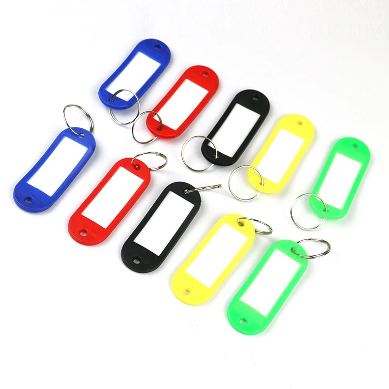 High Quality Ring Keyring Assorted Color Plastic Coded Key ID Label