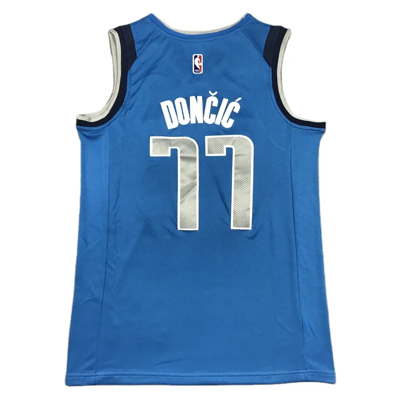 2024 American Basketball Champions Team  DALLAS LUKA DONCIC Basketball Jersey 77 Stitched For Man