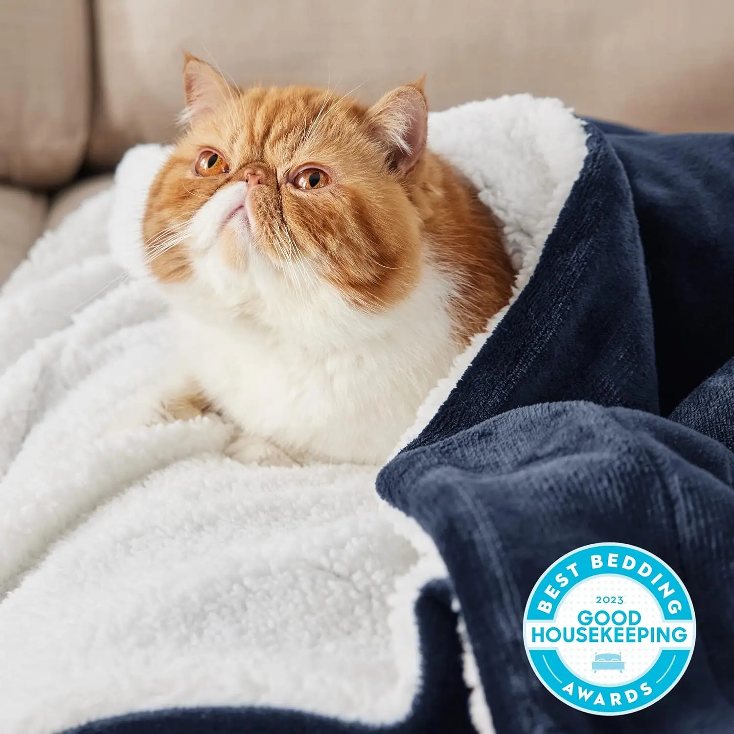 Luxury Double-Layered Flannel Fleece Sherpa Throw Blanket Solid Color Cozy & Warm Home Decor for Bedding or Sofas