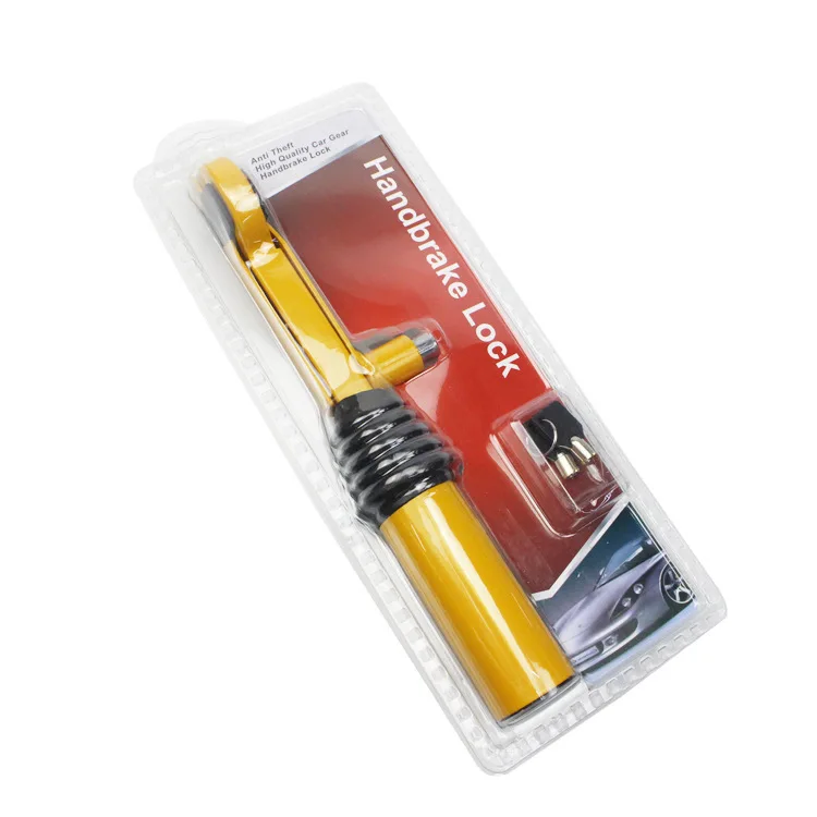 Выдвижной высококачественный металлический Автомобильный Ручной тормозной замок противоугонные замки безопасность автомобильные аксессуары для автомобилей BWM Tesla