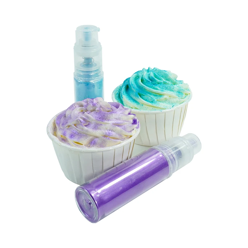 Food Coloring E171 Free Edible Shimmer Dusting Powder for Cakes Cocktail