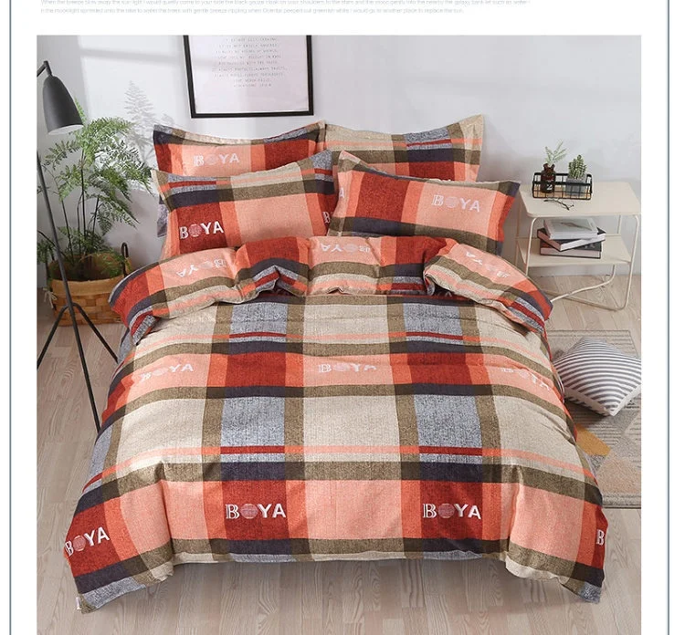 100% Polyester Material and 4 pcs Quantity High Quality Bedding Sets
