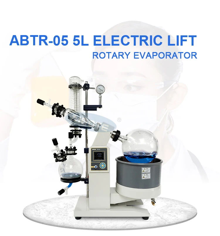 High efficient 5l capacity alcohol distillation rotary evaporator