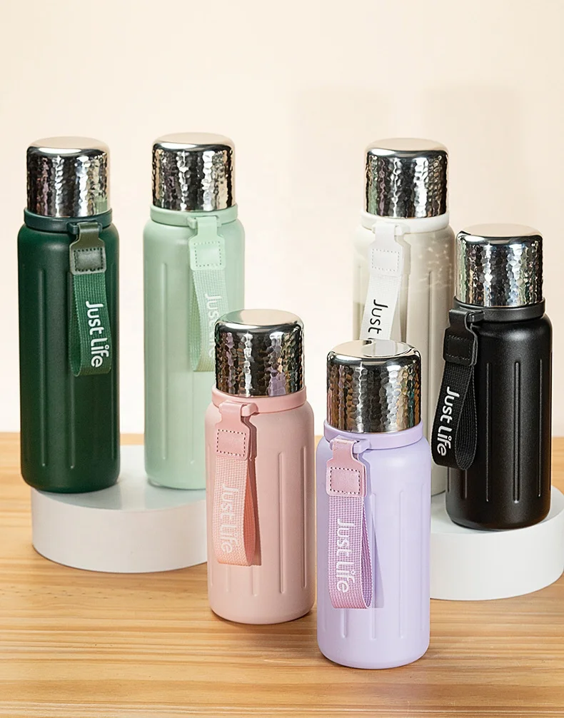 Factory Custom Stainless Steel Water Bottle Strainer Filter Vacuum insulated Cup Mug Double Wall Vacuum Outdoor Hiking Bottle