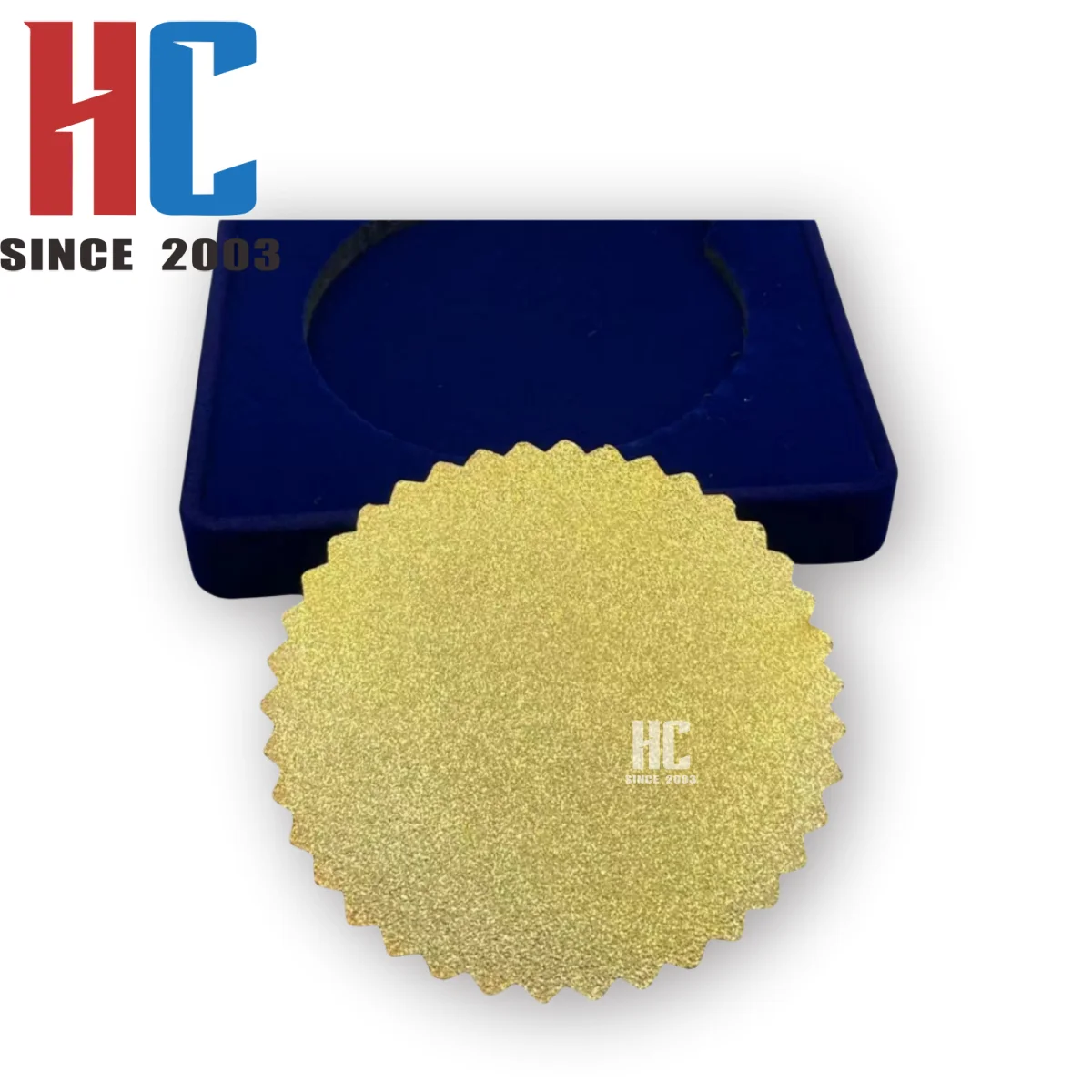 20 Years  Factory Custom Business Gifts logo challenge souvenir metal coin  gold plated with velvet box