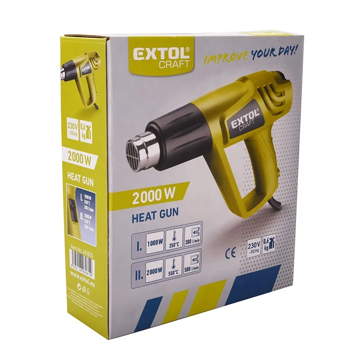 411013 EXTOL 230V 2000W Hot Air Gun/ Heat Gun with Continuous Temperature